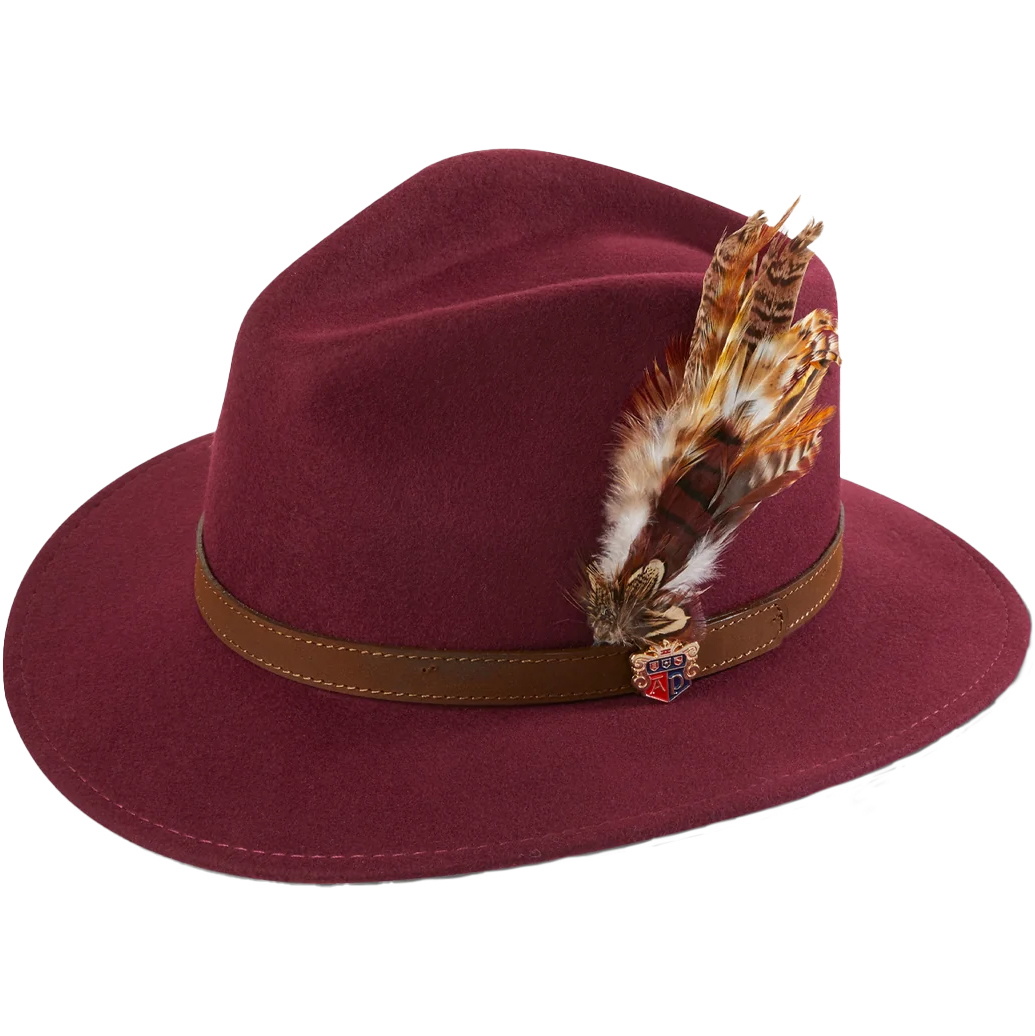 Alan Paine Womens Richmond Felt Hat APFELTHAT - Wine